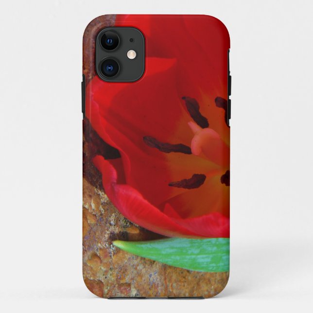 Frühlinggelb und Roter Tulip Case-Mate iPhone Hülle (Rückseite)