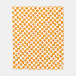 Frühlingorange Blume für die Wohngestaltung Fleecedecke