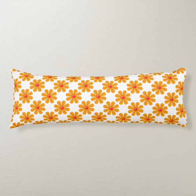 Frühlingorange Blume für die Wohngestaltung Seitenschläferkissen (Vorderseite)