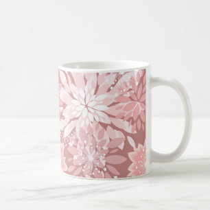Frühlingrosa Blumenmuster Kaffeetasse
