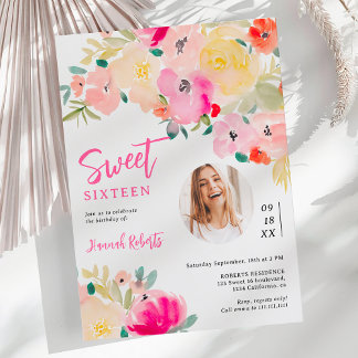 Frühlingrosa boho schicke Gartenanlage Blumengebir Einladung