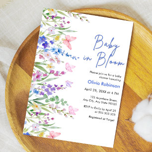 Frühlings-Baby-Party 'Baby in Blüte' Einladung