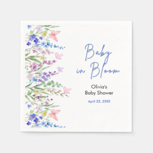 Frühlings-Baby-Party 'Baby in Blüte' Serviette