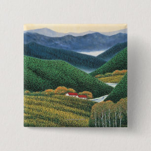 Frühlings-Berge Button