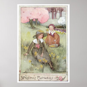 Frühlings-Blumen durch Anne Anderson Poster