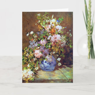 Frühlings-Blumen durch Renoir Karte