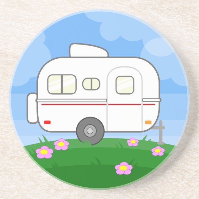 Frühlings-Blumen Getränkeuntersetzer (Vorne)