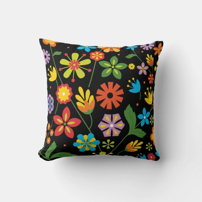 Frühlings-Blumen Kissen (Vorderseite)