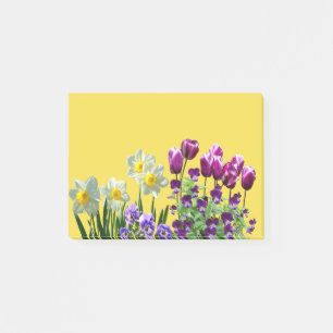 Frühlings-Blumen Post-it Klebezettel