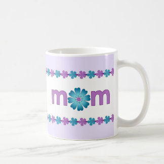 Frühlings-Blumen-Tasse der Mutter Tageslila Kaffeetasse