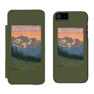 Frühlings-Blumen - Yellowstone Nationalpark Incipio Watson™ iPhone 5 Geldbörsen Hülle