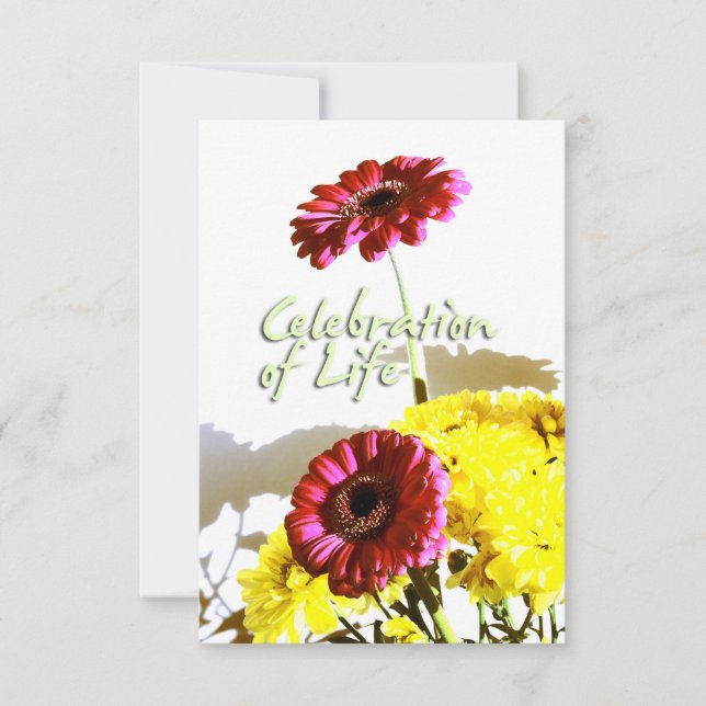 Frühlings-Blumenstrauß-Feier von Leben-Denkmal I Einladung (Vorderseite)