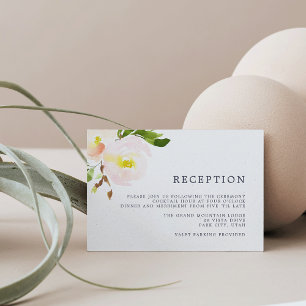 Frühlings-Blush-Empfangskarte Einladung