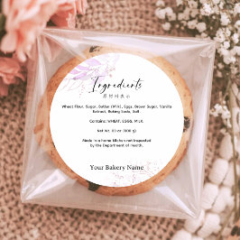 Frühlings-Botanik-Bauernmarkt-Bäckerei-Zutat Runder Aufkleber