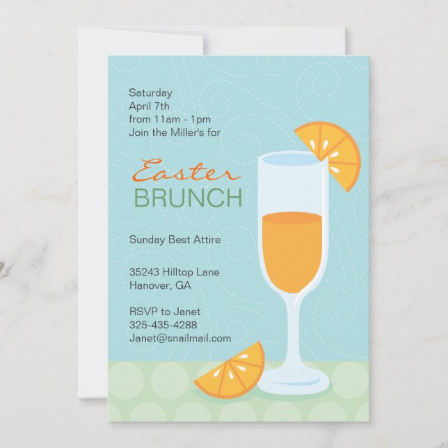 Frühlings-Cocktail-Party Einladung (Vorderseite)