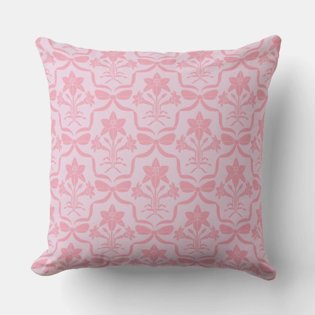 Frühlings-Damask Kissen (Vorderseite)