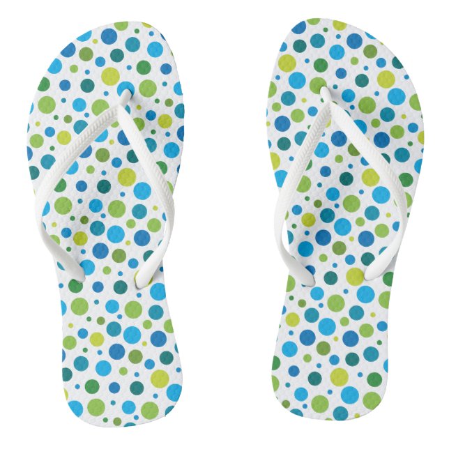 Frühlings-Dots Flip Flops (Fußbett)