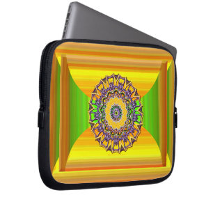 Frühlings-Edelstein-Mandala Laptopschutzhülle