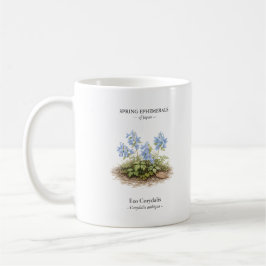 Frühlings-Ephemeriden Japans – Ezo Corydalis Kaffeetasse