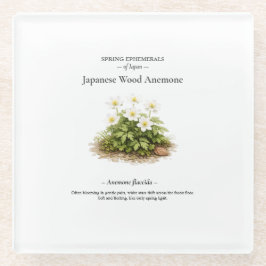 Frühlings-Ephemeriden Japans – Japanische Holz-Ane Glasuntersetzer