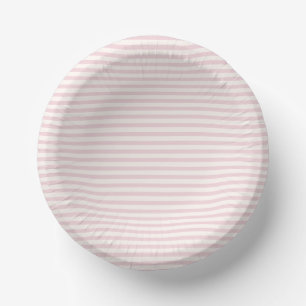 Frühlings-Erbstreifen Soft Blush ll Pappteller