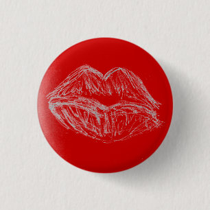 Frühlings-Fantasie - Lippenstift-Lippen Button