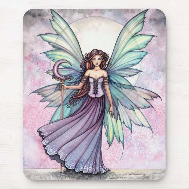 Frühlings-Feen-Mauspad von Molly Harrison Mousepad (Vorne)