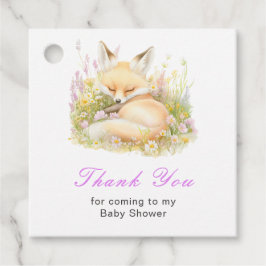 Frühlings-Fuchs-Baby-Party Geschenkanhänger