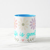 Frühlings-Gänseblümchen-Tasse, Boho-Pastell-Blumen