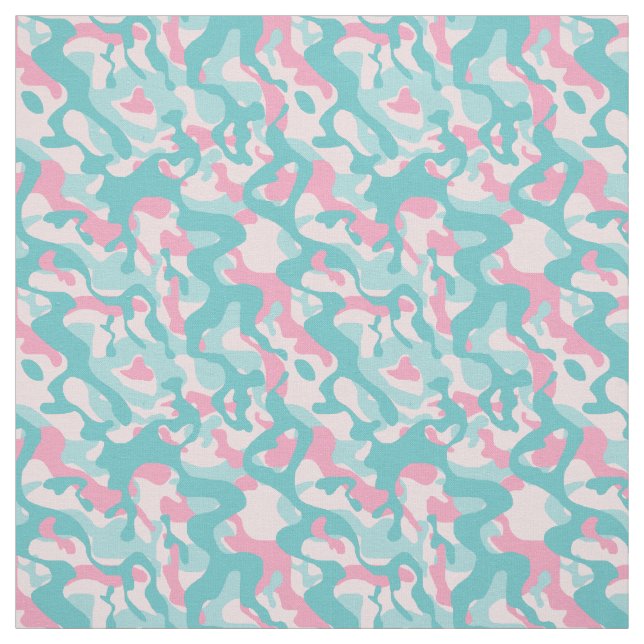 Frühlings-Girly Tarnungs-Muster Stoff (Muster)