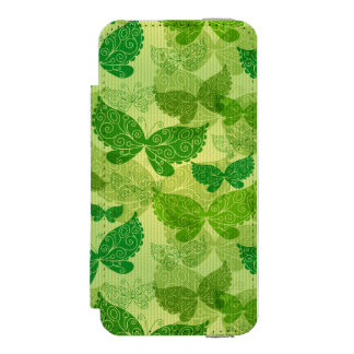 Frühlings-grünes Muster Incipio Watson™ iPhone 5 Geldbörsen Hülle
