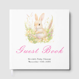 Frühlings-Hasen-Baby-Shower-Gästebuch Gästebuch