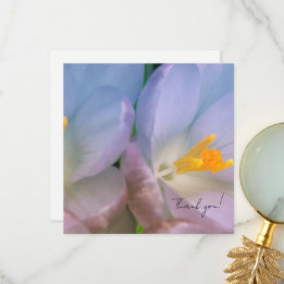 Frühlings-Krokus-Fotografie Dankeskarte