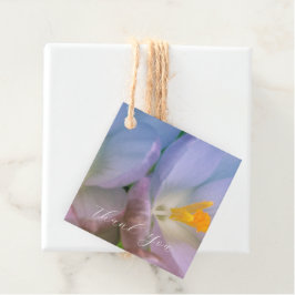 Frühlings-Krokusblumen Geschenkanhänger