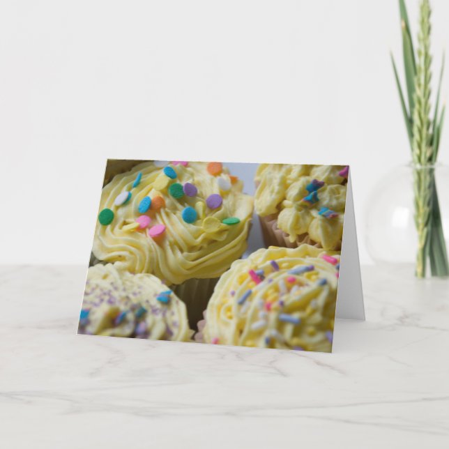 Frühlings-Kuchen-Karte Karte (Vorderseite)