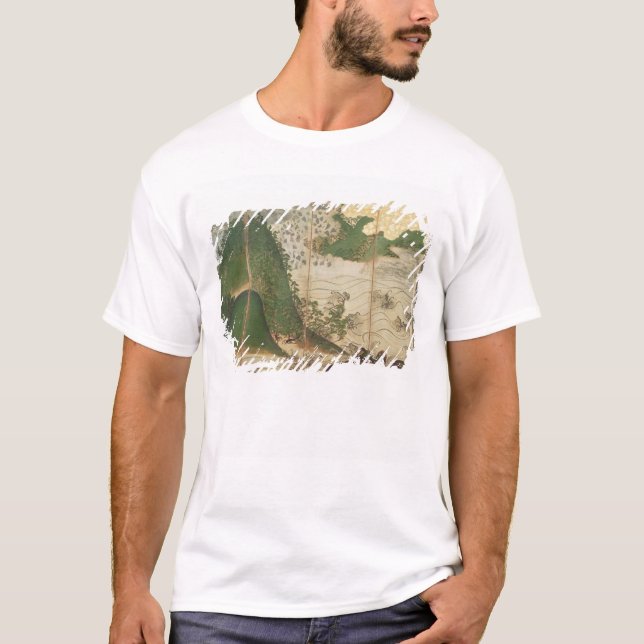 Frühlings-Landschaft mit Sun T-Shirt (Vorderseite)