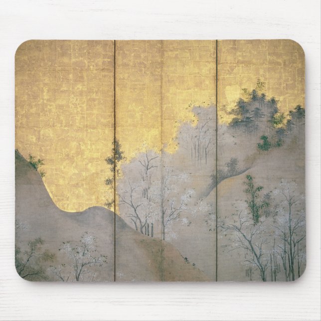 Frühlings-Landschaft Mousepad (Vorne)