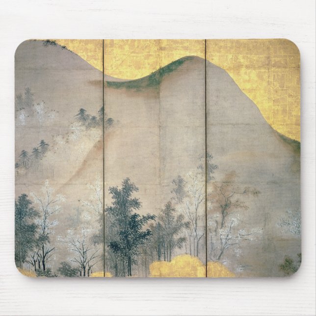 Frühlings-Landschaft Mousepad (Vorne)