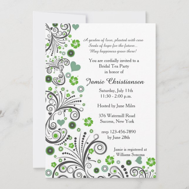 Frühlings-Liebe-Einladung Einladung (Vorderseite)