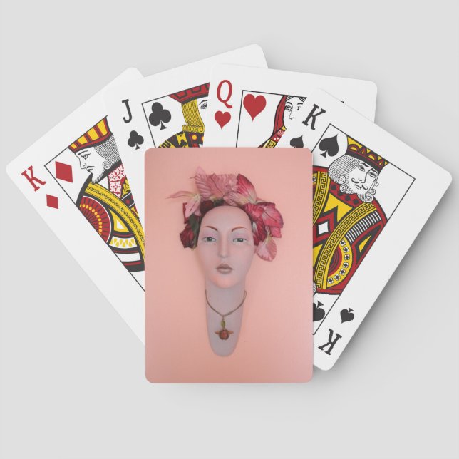 Frühlings-Mädchen Spielkarten (Rückseite)
