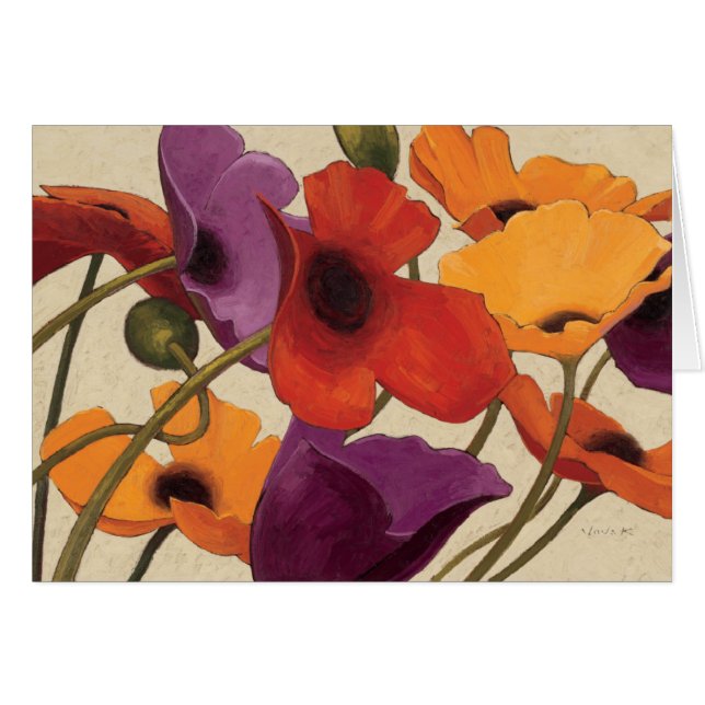 Frühlings-Mohnblumen (Vorderseite (Horizontal))