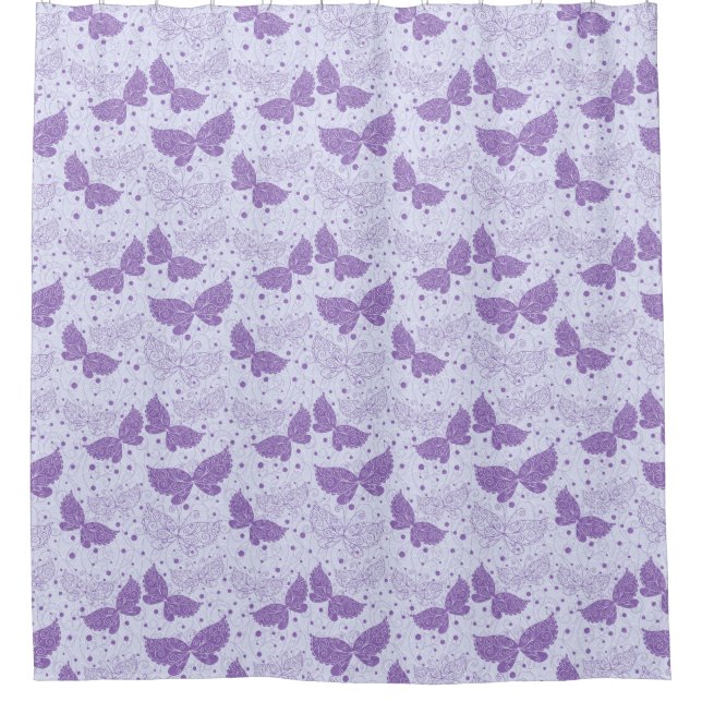 Frühlings-Muster Duschvorhang (Vorderseite)