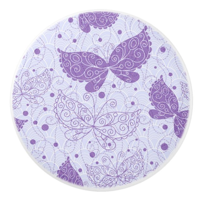 Frühlings-Muster Keramikknauf (Vorderseite)