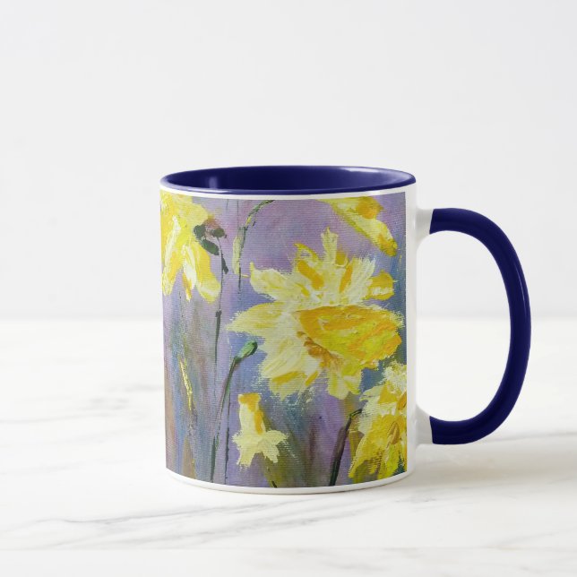 "Frühlings-Narzissen-" BlumenTassen-Garten Tasse (Rechts)