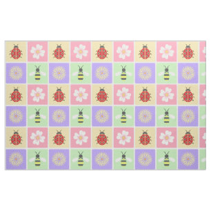 Frühlings-Patches-Stoff Stoff