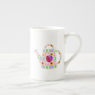 Frühlings-Patchwork-Spezialtasse Prozellantasse