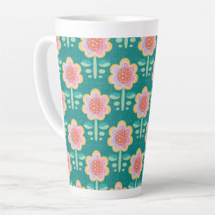 Frühlings-Retro-Blume Milchtasse