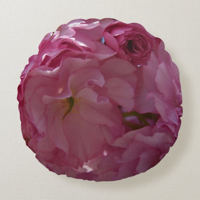 Frühlings-rundes Wurfs-Kissen Rundes Kissen (Vorderseite)