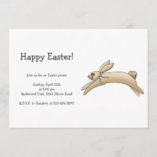 Frühlings-Sachen · Brown-Häschen Einladung