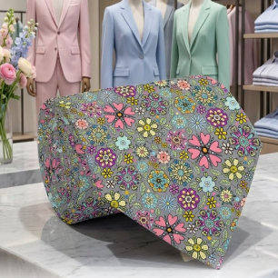 Frühlings-Saison Retro-Blumenfarben Nahtloses Must Krawatte